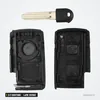 Coque de télécommande 2/3 boutons pour Toyota Prius, Corolla, lame vierge - coque ouverte, vue intérieure avant et arrière