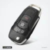 Coque de télécommande 2 à 4 boutons pour Ford F-150, Explorer, Focus, Fiesta - anneau porte-clé visible, bouton alarme