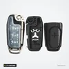 Coque de télécommande 2 à 4 boutons pour Ford Fiesta, Focus, Mondeo, Kuga - coque démontée en trois pièces, vue éclatée