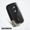 Coque de télécommande 2 à 4 boutons pour Lexus GS300, ES350, RX350, lame TOY48 - vue de face, deux boutons visibles