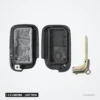 Coque de télécommande 2 à 4 boutons pour Lexus GS300, ES350, RX350 - coque ouverte, compartiment intérieur et lame
