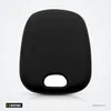 Coque de télécommande 2 boutons pour Citroën C1, C3, Peugeot 206, 307 - dos de la coque noire, sans boutons