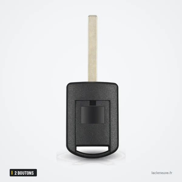 Coque de télécommande 2 boutons pour Opel Corsa, Meriva, Astra, Combo - dos de la coque, logement de pile