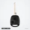 Coque de télécommande 2 boutons pour Toyota Corolla, Yaris, RAV4, lame TOY41 - clé seule, lame fendue en biseau