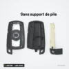 Coque de télécommande 3 boutons pour BMW Série 1, 3, 5, 6, lame vierge - pièces détachées sans support de pile