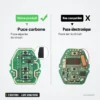Coque de télécommande 3 boutons pour BMW Série 3, 5, X5, lame HU92/HU58 - comparaison de deux types de puce sur circuit