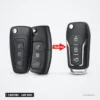 Coque de télécommande 3 boutons pour Ford Focus, Fiesta, Mondeo, lame HU101 - comparaison avant et après transformation