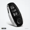 Coque de télécommande 3 boutons pour Volkswagen Touareg - vue de profil, forme allongée et brillante