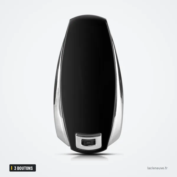 Coque de télécommande 3 boutons pour Volkswagen Touareg - dos de la télécommande, surface lisse