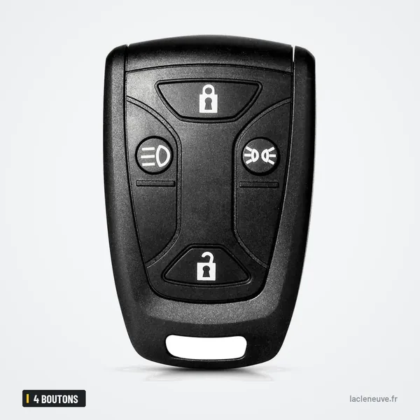 Coque de télécommande 4 boutons pour Scania série R, G, P - vue de face, quatre boutons avec pictogrammes