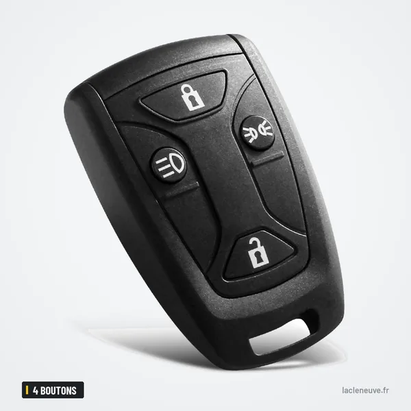 Coque de télécommande 4 boutons pour Scania série R, G, P - vue de profil sous un autre angle