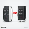 Coque de télécommande 5 boutons pour Land Rover Range Rover, Jaguar XE, XF - comparaison avant et après transformation