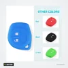 Housse de clé en silicone 2 boutons pour Suzuki Swift, SX4, Vitara, Jimny - trois housses de couleurs différentes côte à côte