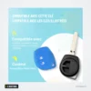 Housse de clé en silicone 2 boutons pour Suzuki Swift, SX4, Vitara, Jimny - visuel listant les couleurs et clés compatibles