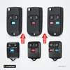 Housse de clé en silicone 3/4 boutons pour Ford Edge, Explorer, Escape - plusieurs télécommandes avant et après modification