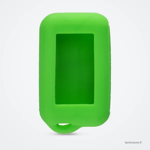 Housse de protection en silicone pour télécommande Starline A93, A63 - housse verte seule, vue de face