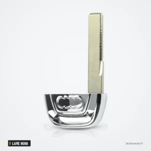 Lame de clé vierge pour Audi A3, A4, A6, Q5, Q7, lame HU66 - lame complète avec tête chromée Lame de clé vierge pour Audi A3, A4, A6, Q5, Q7, lame HU66 - lame complète avec tête chromée