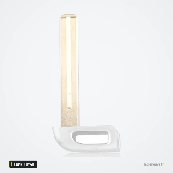 Lame de clé vierge pour Hyundai i30, ix35, Kia Sportage, K5, lame TOY40 - lame seule à tête blanche, vue de profil