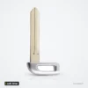 Lame de clé vierge pour Hyundai i30, ix35, Kia Sportage, K5, lame TOY40 - lame seule à tête argentée, vue de face