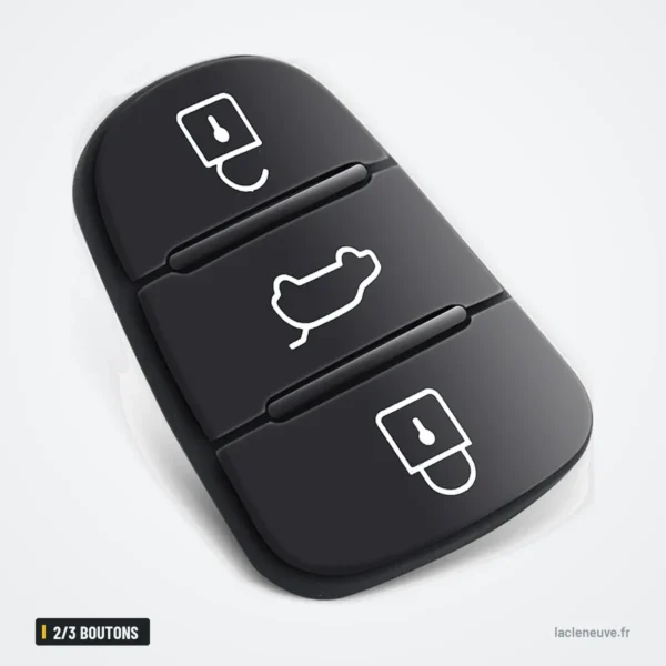 Pavé de boutons caoutchouc 2/3 boutons pour Hyundai IX35, I30, Kia Rio, K5 - pavé de boutons, disposition d'icônes différente