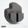 Pavé de boutons caoutchouc 2 boutons pour Suzuki Swift, Grand Vitara, Jimny - vue de profil montrant l'épaisseur du pavé