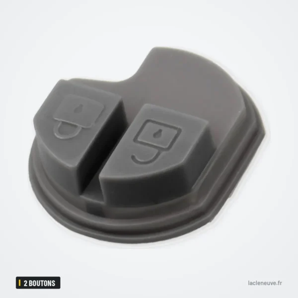 Pavé de boutons caoutchouc 2 boutons pour Suzuki Swift, Grand Vitara, Jimny - vue de face avec deux boutons séparés