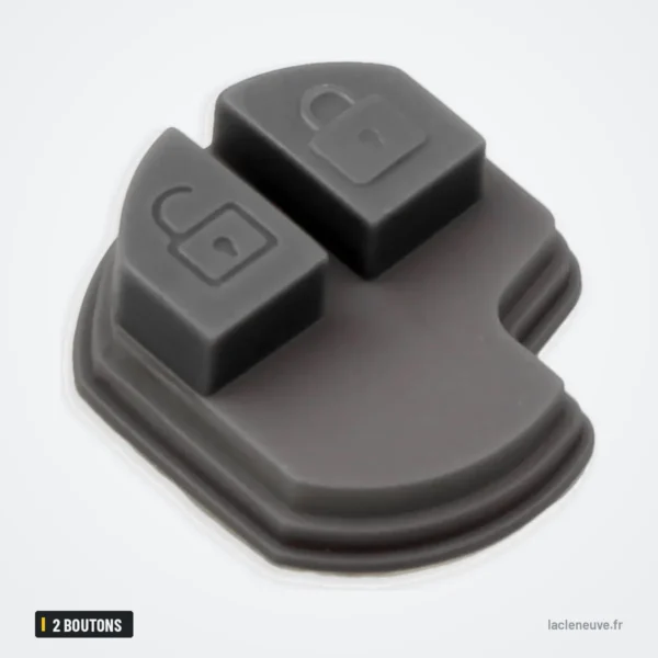 Pavé de boutons caoutchouc 2 boutons pour Suzuki Swift, Grand Vitara, Jimny - vue de dessus en gros plan sur les boutons