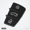 Pavé de boutons en caoutchouc 3 boutons pour Audi A3, A4, A6, Q5 - pavé de trois boutons en caoutchouc