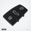 Pavé de boutons en caoutchouc 3 boutons pour Audi A3, A4, A6, Q5 - pavé de boutons gris clair