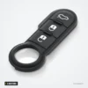 Pavé de boutons en caoutchouc 3 boutons pour Fiat 500, Panda, Peugeot Boxer - télécommande assemblée avec ses boutons