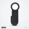 Pavé de boutons en caoutchouc 3 boutons pour Fiat 500, Panda, Peugeot Boxer - pavé de boutons vu en angle