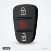 Pavé de boutons en caoutchouc 3 boutons pour Hyundai i30, Kia Rio, K5 - pavé de boutons avec icône cadenas et mention hold