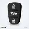 Pavé de boutons en caoutchouc 3 boutons pour Hyundai i30, Kia Rio, K5 - pavé de boutons avec inscription rio
