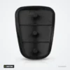 Pavé de boutons en caoutchouc 3 boutons pour Hyundai i30, Kia Rio, K5 - dos du pavé de boutons, plots visibles