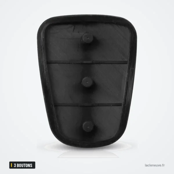 Pavé de boutons en caoutchouc 3 boutons pour Hyundai i30, Kia Rio, K5 - dos du pavé de boutons, plots visibles