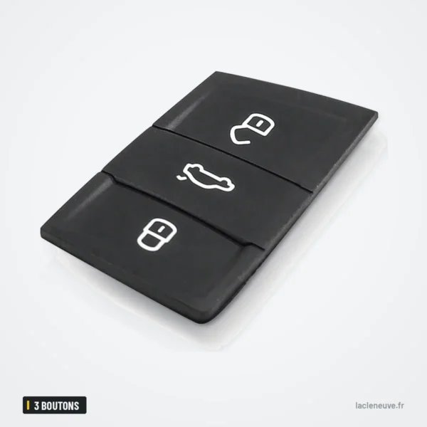 Pavé de boutons caoutchouc 3 boutons pour Volkswagen Golf 7, Skoda, Seat - vue de face, deux boutons