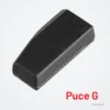 Puce transpondeur vierge ID46, ID48, 4D60, T5 pour Toyota, Honda, Ford, BMW - puce noire plus large, vue rapprochée